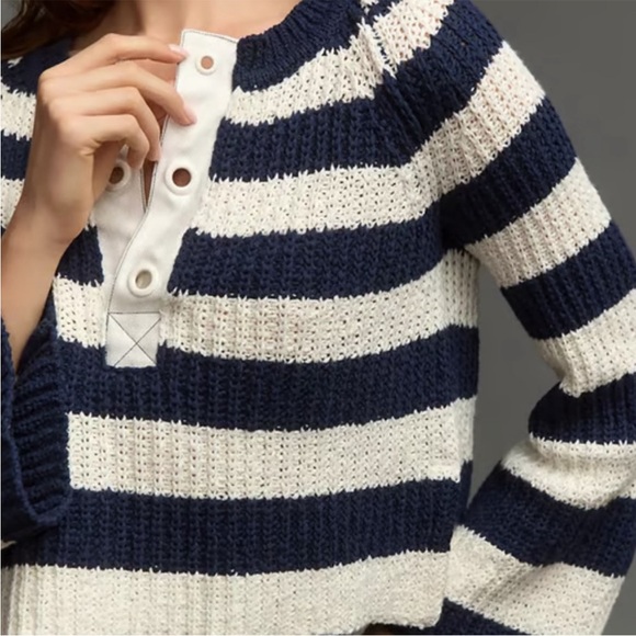 Pilcro Anthropologie striped sweater Petites Small - Picture 7 of 7